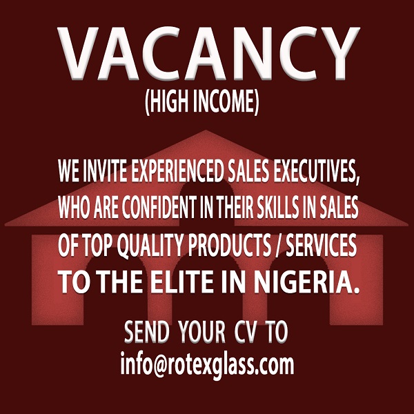 RotexGlass Vacancy  Sales Executives Wanted